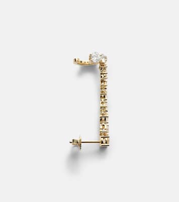 Boucle d'oreille unique Sadie en or 18 ct et diamants | Melissa Kaye