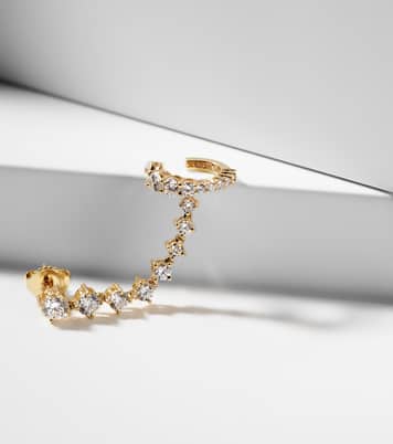 Boucle d'oreille unique Sadie en or 18 ct et diamants | Melissa Kaye