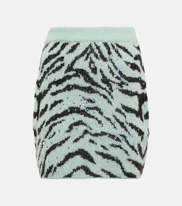 Minifalda en jacquard con adornos | Alessandra Rich