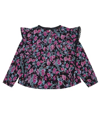 Bluse aus Baumwolle mit floralem Motiv | Louise Misha