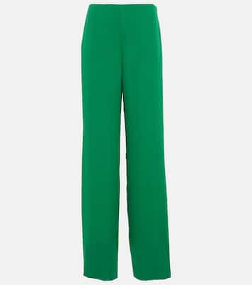 Pantalon ample à taille haute en soie | Valentino