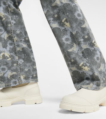 Jeans flared estampados | Ganni