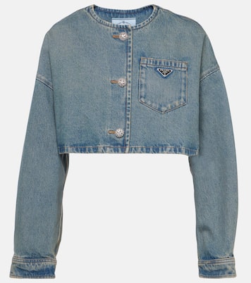 Veste raccourcie en jean | Prada