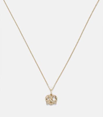 Collier Pretzel en or 14 ct et diamants | Sydney Evan