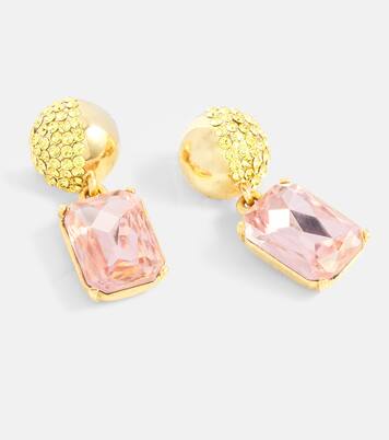 Pendientes adornados con cristales | Oscar de la Renta