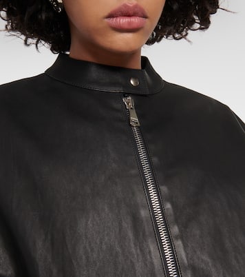 Pharrell leather bomber jacket | Stouls