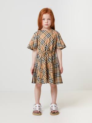Kleid Burberry Check aus Twill | Burberry Kids