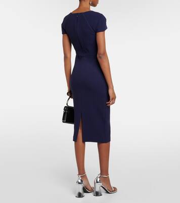 Wool crêpe midi dress | Roland Mouret