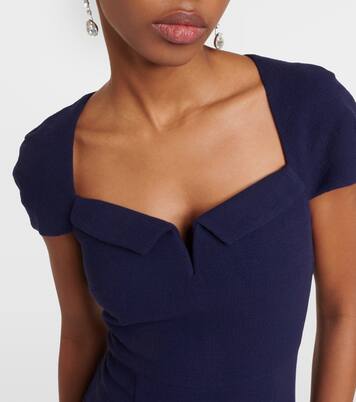 Wool crêpe midi dress | Roland Mouret