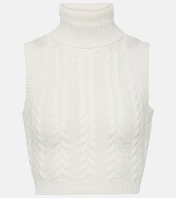 Top Oscuro de lana y cachemir | Max Mara