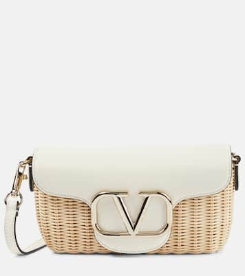Bolso Locò Small con ribete de piel | Valentino Garavani