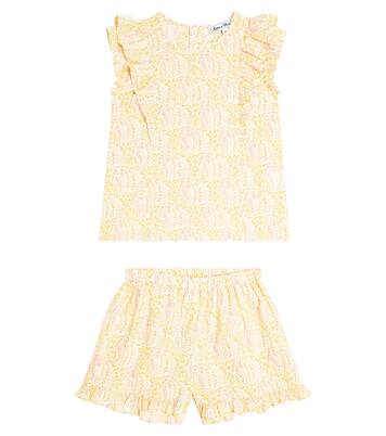 Floral cotton top and shorts set | Tartine et Chocolat
