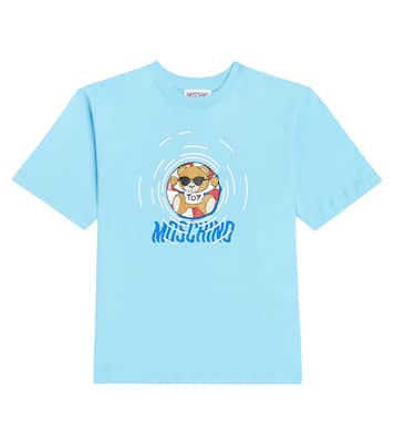 T-shirt Teddy Bear in jersey di cotone | Moschino Kids