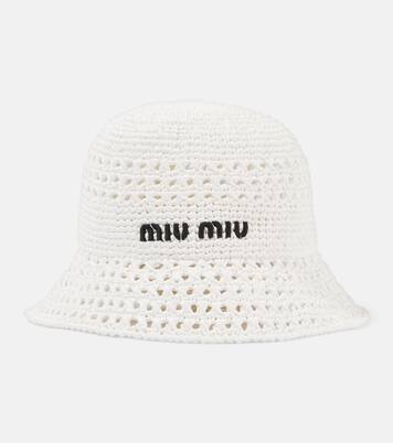 Cappello da pescatore in crochet | Miu Miu
