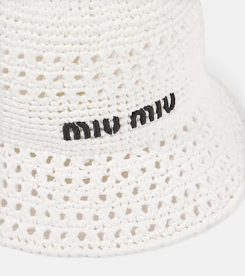 Cappello da pescatore in crochet | Miu Miu