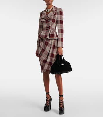 Archive Medium velvet shoulder bag | Vivienne Westwood