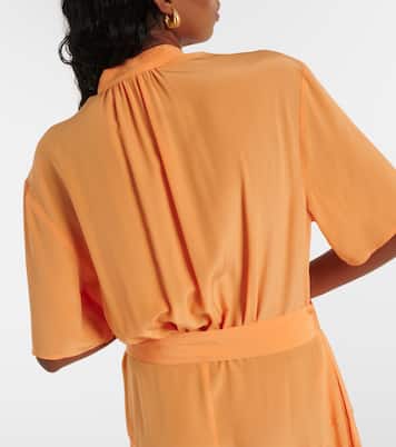 Iconic silk crêpe de chine midi dress | Stella McCartney