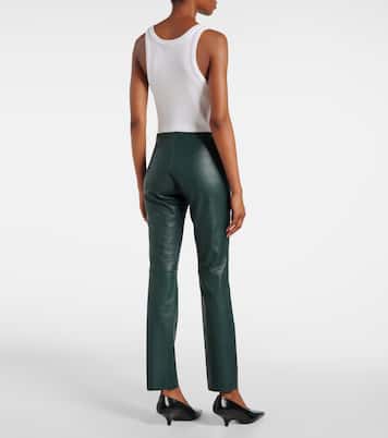 Pantalon slim Jacky en cuir | Stouls
