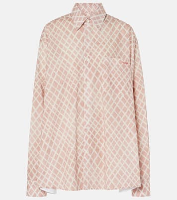 Camisa de popelín de algodón a cuadros | Marni