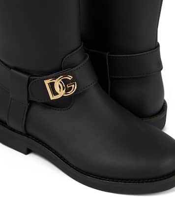 Stivali DG in pelle | Dolce&Gabbana Kids
