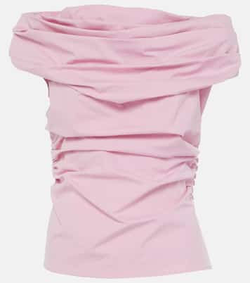 Draped cotton-blend top | Magda Butrym