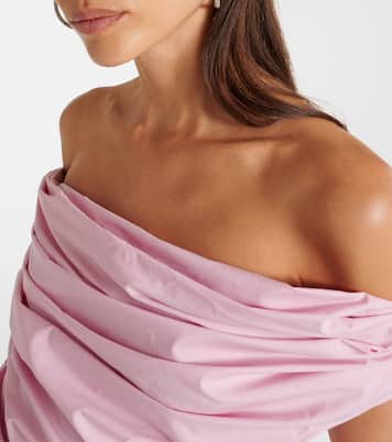 Draped cotton-blend top | Magda Butrym