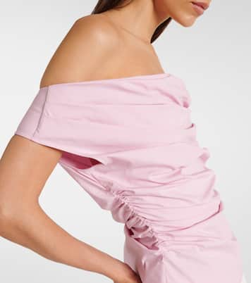 Draped cotton-blend top | Magda Butrym