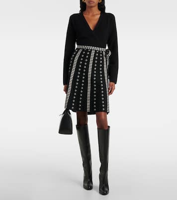 Abito corto Chelsea a pieghe | Diane von Furstenberg