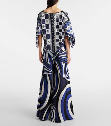 Mantella Iride Festa in twill di seta | Pucci
