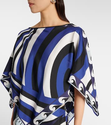 Mantella Iride Festa in twill di seta | Pucci