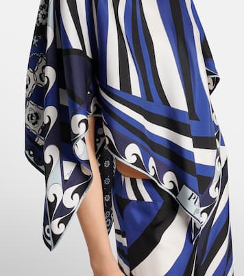 Mantella Iride Festa in twill di seta | Pucci