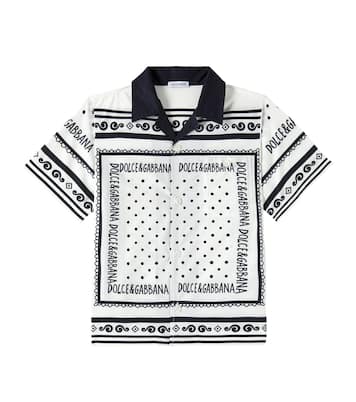 Hemd aus Baumwollpopeline | Dolce&Gabbana Kids