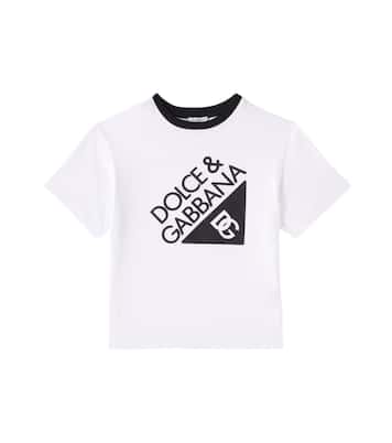 T-shirt imprimé en coton à logo | Dolce&Gabbana Kids