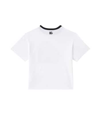 T-shirt imprimé en coton à logo | Dolce&Gabbana Kids