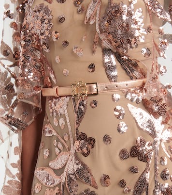 Sequined embroidered tulle gown | Elie Saab