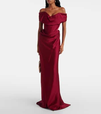 Nova Cocotte crêpe satin bustier gown | Vivienne Westwood