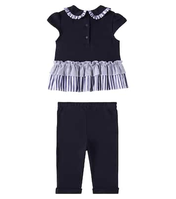 Bébé – Ensemble robe et legging en coton | Patachou