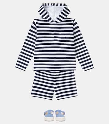 Cotton-blend terry hoodie and shorts set | Patachou