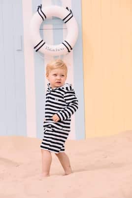 Cotton-blend terry hoodie and shorts set | Patachou