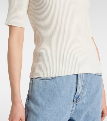 Top in maglia di misto cotone a coste | Róhe