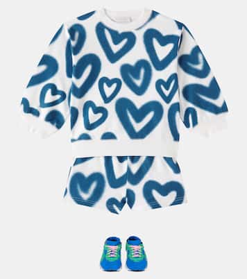 Set aus Sweatshirt und Shorts aus Baumwolle | Stella McCartney Kids