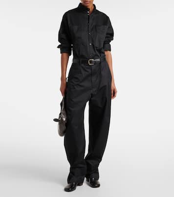 Pantaloni barrel in raso di cotone | Lemaire