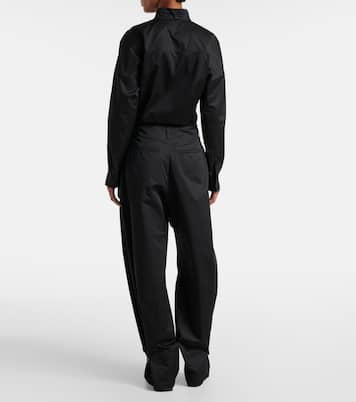 Pantaloni barrel in raso di cotone | Lemaire