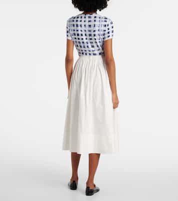 Jupe midi White Label Austin en coton | Proenza Schouler