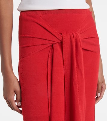Gonna midi Phelan in misto lino | Proenza Schouler