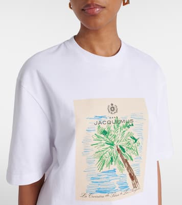 Camiseta Marino de algodón estampada | Jacquemus