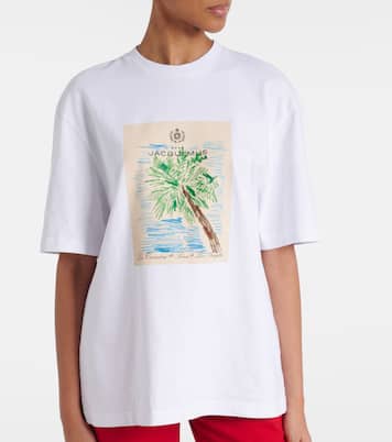 Camiseta Marino de algodón estampada | Jacquemus