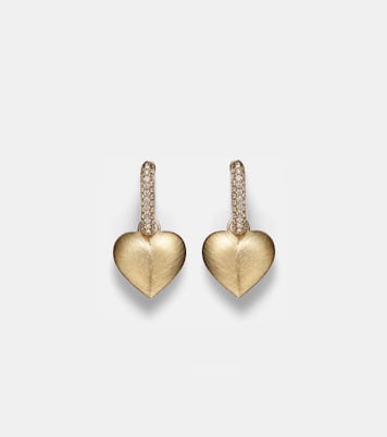 Boucles d'oreilles Heart en or 18 ct et diamants | Shay Jewelry