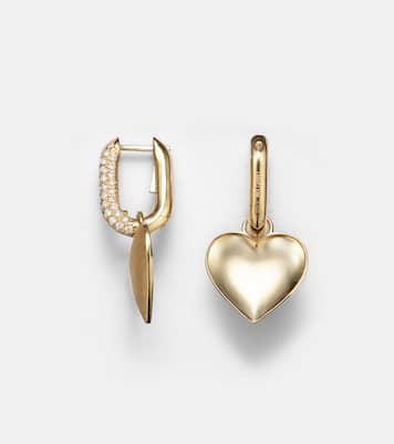Boucles d'oreilles Heart en or 18 ct et diamants | Shay Jewelry