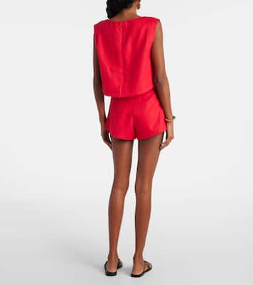 Martina linen crop top | Posse